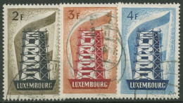 Luxemburg 1956 Europa CEPT Stahlrohrgerüst 555/57 Gestempelt - Usati