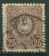 Deutsches Reich 1875 PFENNIGE 35 A Gestempelt Geprüft - Oblitérés