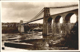 11732730 Menai Bangor Menai Suspension Bridge Valentine's Post Card Gwynedd - Other & Unclassified