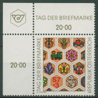 Österreich 1990 Tag Der Briefmarke Motivdarstellung 1990 Ecke Postfrisch - Neufs