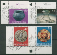 Luxemburg 1976 Archäologische Funde 924/27 Ecke Gestempelt - Used Stamps