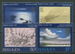 Bermuda-Inseln 1985 Halleyscher Komet 467/70 Postfrisch - Bermudas