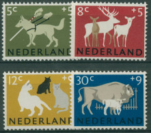 Niederlande 1964 Säugetiere: Schäferhund, Hauskatze, Rotwild 818/21 Postfrisch - Unused Stamps