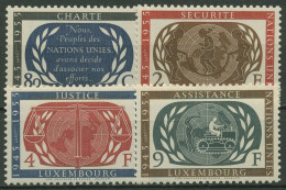 Luxemburg 1955 10 Jahre Vereinte Nationen UNO 537/40 Postfrisch - Unused Stamps