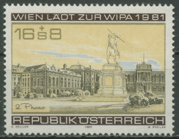 Österreich 1980 WIPA'81 Heldenplatz Wien Erzherzog-Denkmal 1662 Postfrisch - Nuevos