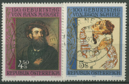 Österreich 1990 Maler Hans Makart Egon Schiele Gemälde 1991/92 Gestempelt - Used Stamps