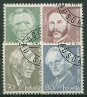 Schweiz 1978 Persönlichkeiten Porträts 1137/40 Gestempelt - Used Stamps