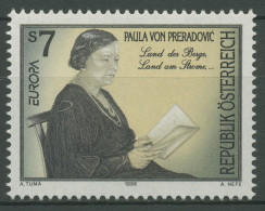 Österreich 1996 Europa CEPT Berühmte Frauen Paula V.Preradovic 2189 Postfrisch - Nuevos