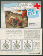 Bund Rotes Kreuz 1992 Uhren Markenheftchen MH 14 (1631) Postfrisch (C99887) - Autres & Non Classés