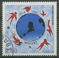 Frankreich 1991 Wolfgang Amadeus Mozart Weltkugel 2828 Gestempelt - Used Stamps