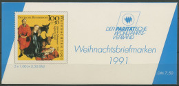 Bund Der Paritätische DPW 1991 Weihnachten (1581) MH W 9 Postfrisch (C60139) - Sonstige & Ohne Zuordnung