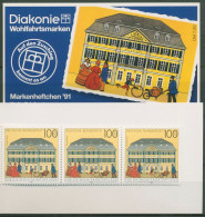 Bund Diakonie 1991 Postamt Markenheftchen (1567) MH 8 Postfrisch (C60062) - Otros & Sin Clasificación