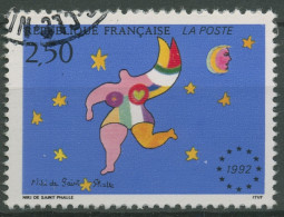 Frankreich 1992 Europäischer Binnenmarkt Emblem 2924 Gestempelt - Oblitérés
