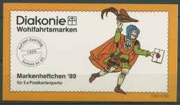 Berlin Diakonie 1989 Postbote Markenheftchen (852) MH 5 Postfrisch (C60271) - Cuadernillos