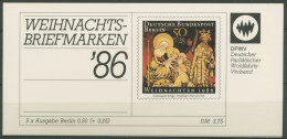 Berlin Der Paritätische DPW 1986 Weihnachten (769) MH W 4 Postfrisch (C60304) - Booklets