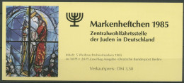 Berlin ZWST Juden 1985 Weihnachten Markenheftchen 749 MH W2 Postfrisch (C60258) - Libretti