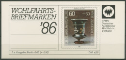 Berlin Der Paritätische DPW 1986 Markenheftchen (766) MH 2 Postfrisch (C60295) - Carnets