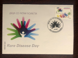 MACEDONIA FDC COVER 2017 YEAR  RARE CHILDREN DISEASES HEALTH MEDICINE STAMPS - North Macedonia