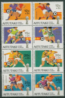 Aitutaki 1981 Fußball-WM'82 Spanien Blockmarken 420/27 Postfrisch (C60527) - Aitutaki