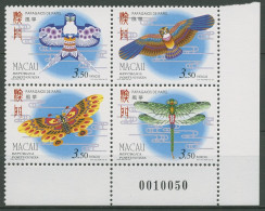 Macau 1996 Papierdrachen 883/86 ZD Postfrisch (C40027) - Nuevos