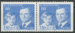 Schweden 1980 König Carl XVI. Gustav & Prinzessin Victoria 1101 Paar Postfrisch - Neufs