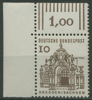 Bund 1964/65 Bauwerke Klein, Zwinger Dresden 454 Ecke 1 Postfrisch - Nuevos