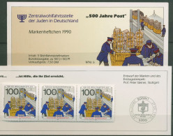 Bund ZWST Juden 1990 Postamt Markenheftchen (1476) MH 6 Postfrisch (C60024) - Other & Unclassified