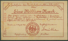 Deutsche Reichsbahn Elberfeld 1 Million Mark 1923, Leicht Gebraucht (K1095) - Altri & Non Classificati