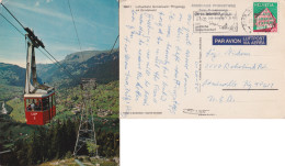 Luftpost AK  "Luftseilbahn Grindelwald-Pfingstegg" - Louisville USA        1975 - Covers & Documents