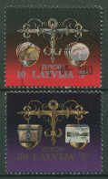 Lettland 1994 Europa CEPT Entdeckungen Erfindungen Waage 376/77 Gestempelt - Latvia