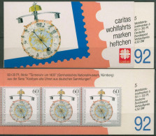 Bund Caritas 1992 Uhren Markenheftchen (1631) MH 7 Postfrisch (C99976) - Autres & Non Classés