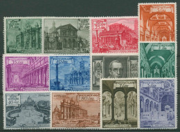 Vatikan 1949 Basiliken Papst Pius XII. 149/60 Postfrisch, Teils Kleine Fehler - Unused Stamps
