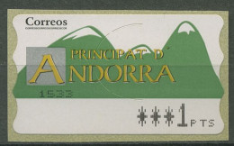 Andorra (span.) ATM 1996 Berge Einzelwert ATM 1.1 X Postfrisch - Ungebraucht