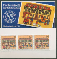 Bund Diakonie 1991 Postamt Markenheftchen (1564) MH 7 Postfrisch (C60059) - Sonstige & Ohne Zuordnung