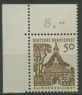 Bund 1964/65 Bauwerke Klein, Schlosstor Ellwangen 458 Ecke 1 Postfrisch - Ungebraucht