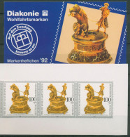 Bund Diakonie 1992 Uhren Markenheftchen (1634) MH 10 Postfrisch (C60066) - Altri & Non Classificati