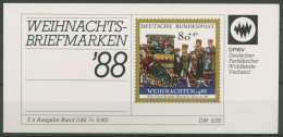 Bund Der Paritätische DPW 1988 Weihnachten (1396) MH W 4 Postfrisch (C60134) - Autres & Non Classés