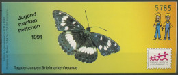 Bund Jugendmarke 1991 Schmetterling, 1514 Markenheftchen MH 7 Postfrisch(C60156) - Other & Unclassified