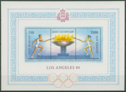 San Marino 1984 Olympische Sommerspiele Los Angeles Block 9 Postfrisch (C62283) - Blocs-feuillets