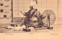 Japan - Geisha Girl Using A Spining Wheel - Autres & Non Classés
