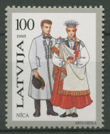 Lettland 1995 Trachten Blockeinzelmarke 408 Postfrisch - Latvia