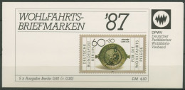 Berlin Der Paritätische DPW 1987 Markenheftchen (790) MH 3 Postfrisch (C60296) - Markenheftchen