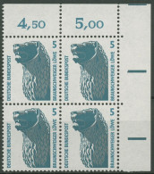 Bund 1990 Sehenswürdigkeiten SWK 1448 U 4er-Block Ecke 2 Postfrisch - Unused Stamps