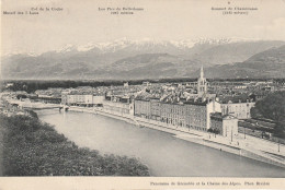 FR3070  --  GRENOBLE  --   ET LA CHAINE DES ALPES  --   + PORTO MARKE 10 CENTIMES  --  1903 - Grenoble