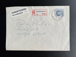 NETHERLANDS 1986 REGISTERED LETTER BAARLE NASSAU TO UTRECHT 02-10-1986 NEDERLAND AANGETEKEND - Storia Postale