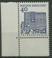 Bund 1964/65 Bauwerke Klein, Burg Trifels/Pfalz 457 Ecke 3 Postfrisch - Ongebruikt