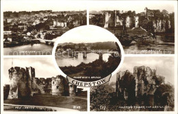 11732682 Chepstow Castle Martins Tower River Wye Bridge Valentines Post Card Mon - Altri & Non Classificati