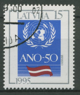 Lettland 1995 50 Jahre Vereinte Nationen UNO 394 Gestempelt - Latvia