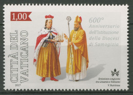 Vatikan 2017 Diözese Litauen Vytautas Der Große 1895 Postfrisch - Ungebraucht