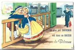 Le Plus Joli Souvenir Est Un Baiser SAINT GEORGES DE DIDONNE - CARTE A SYSTEME - Saint-Georges-de-Didonne